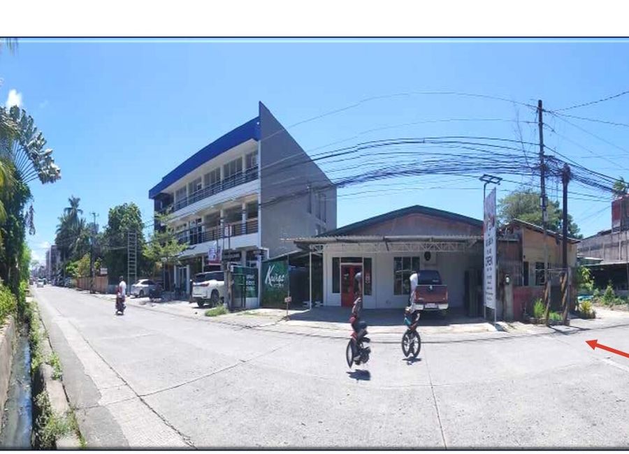 Rush Sale Tagum Davao Norte commecial lot Size 512 sm corner along main avenue.
