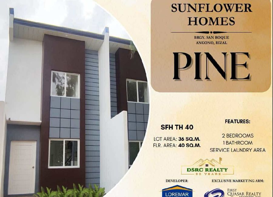 AFFORDABLE HOUSE AND LOT FOR SALE IN SUNFLOWER HOMES ANGONO, RIZAL