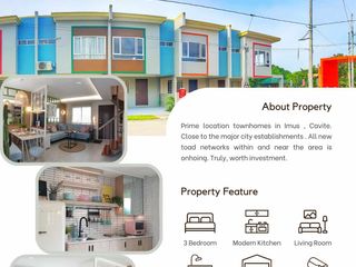 For Sale: READY FOR OCCUPANCY 2 Storey Townhouse with 3-bedroom in Imus Cavite