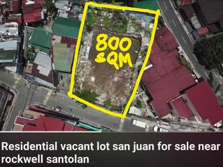 flood free 800 sqm vacant lot close to P.guevarra San Juan