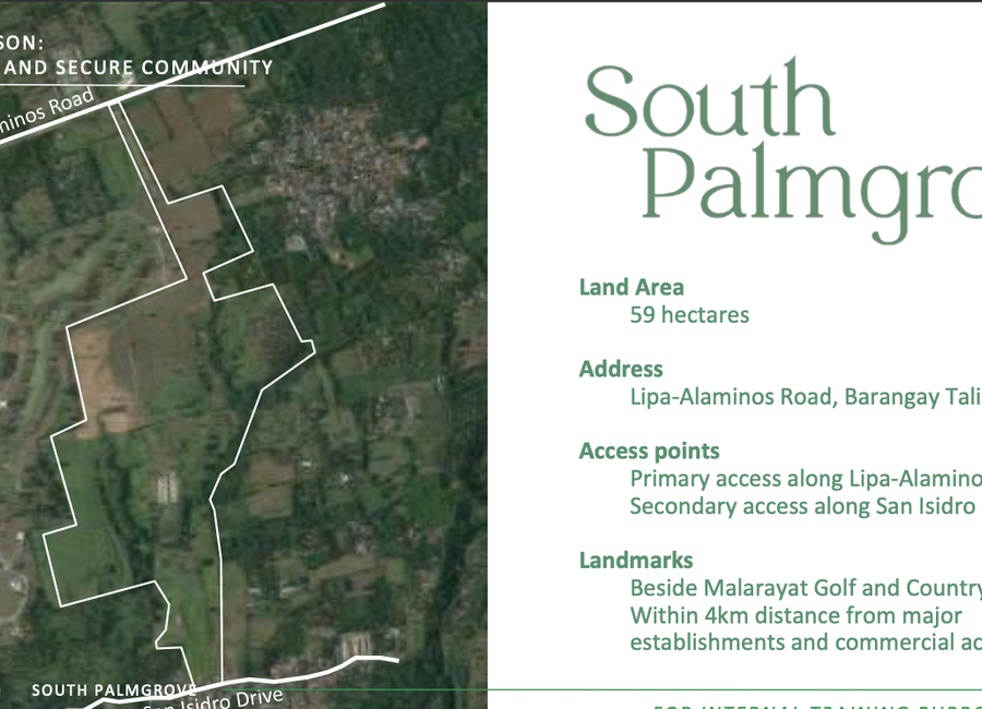 SOUTH PALMGROVE IN LIPA BATANGAS RESIDENTIAL LOTS