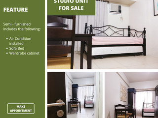 For Sale: Semi-Furnished Studio Unit at Avida Towers Centera 3 in Mandaluyong