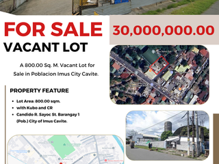 For Sale: Commercial Vacant Lot in Imus Cavite