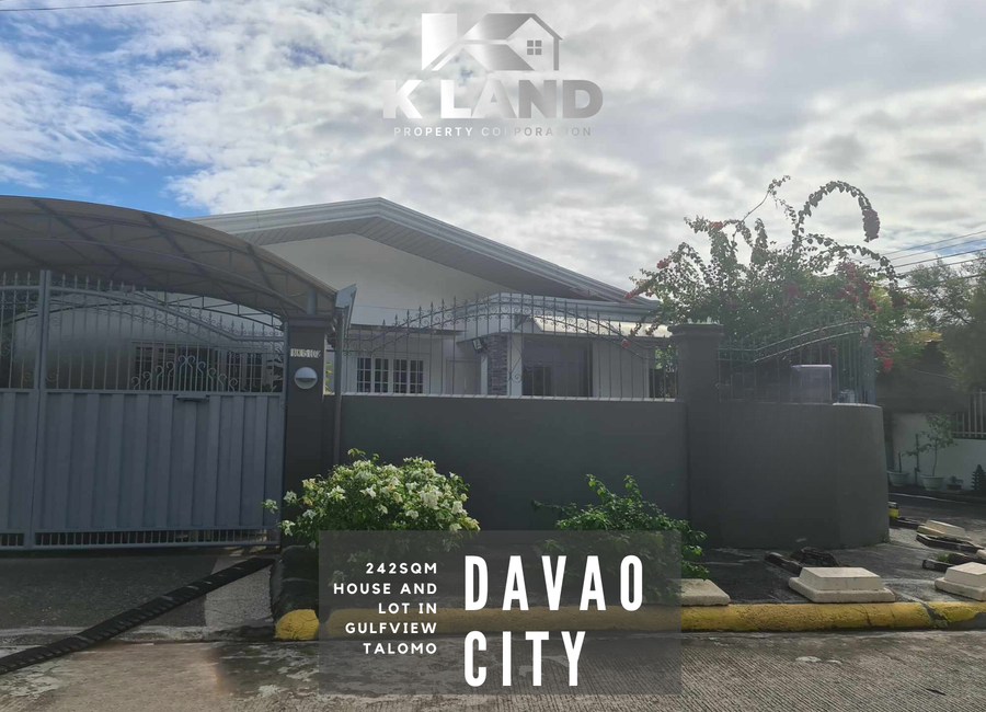Title: Fully Furnished House and Lot for Sale: 242 sqm in Gulfview Talomo davao