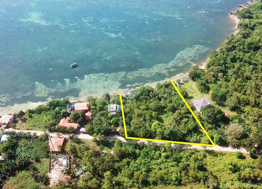 For Sale Wide Beach Cliff Lot Near Esperanza Beach at Camotes Island, Cebu