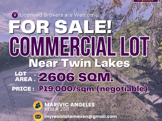 Commercial Lot Alfonso near Twin Lakes along Kaytitinga road for sale