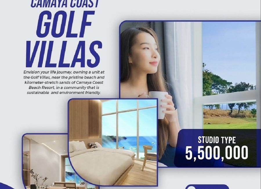 For Sale: Studio Unit at Camaya Coast Golf Villas in Mariveles City, Bataan