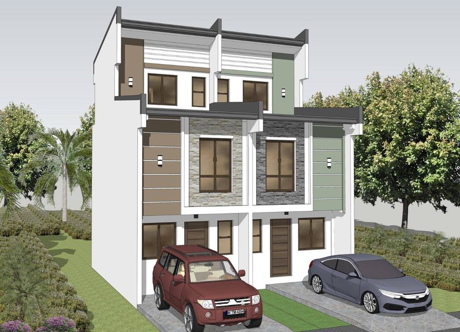 4.5M, Custom design, 3 bedroom Quadruplex House for sale at URDUJA VILLAGE, Caloocan City