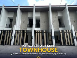 For Sale: Pre-Selling Townhouse in Maligaya Park Subdivision, Quezon City