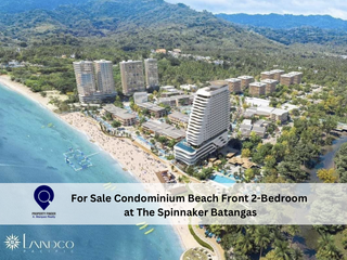 For Sale Condominium Beach Front 2-Bedroom at The Spinnaker Batangas