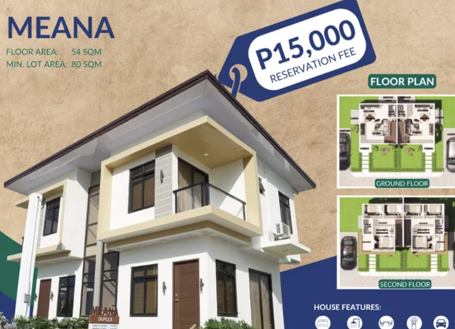 For Sale House and Lot with Balcony and Two Carport Near Clark Pampanga