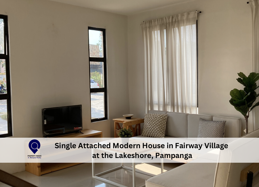 Single Attached Modern House in Fairway Village at the Lakeshore, Pampanga