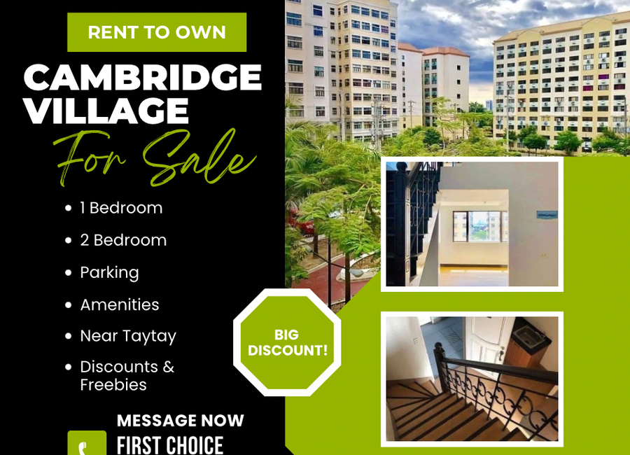 For Sale| 1 BR Rent To Own Unit, located at Pasig City NEAR: Taytay