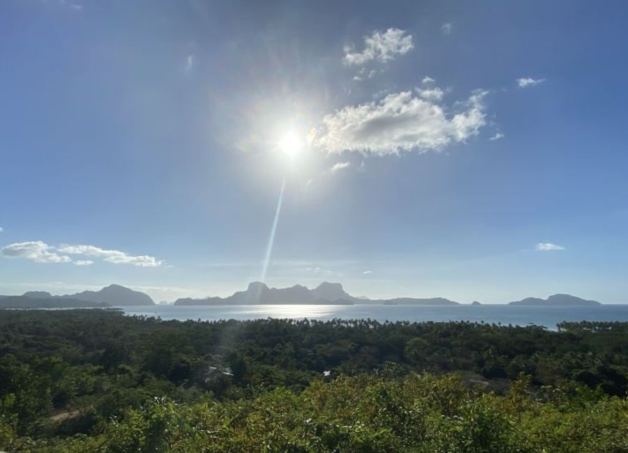 Stunning over looking land for sale in El Nido