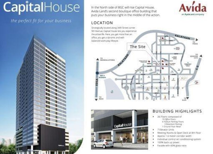 2 OFFICE SPACE AVIDA CAPITAL HOUSE IN BGC FOR SALE 2 ADJACENT UNITS