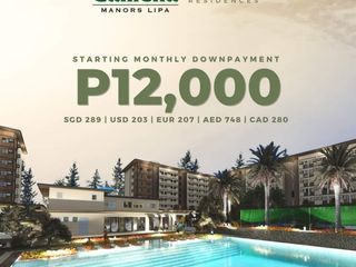 Resort Condominium for Sale in Batangas as low as 12000 per month