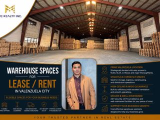 Warehouse Spaces for Lease Rent in Valenzuela City