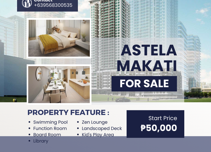 Preselling Condo in Makati 2BR w/ Balcony Astela Circuit Makati ...