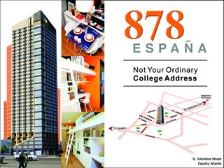 878ESPANA3X22: For Sale Semi Furnished 1BR Condominium Unit in 878 España Manila