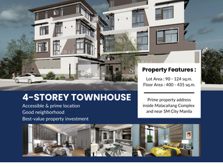 Pre-selling Luxury 4-Storey Townhouse inside a Gated-Community in Manila