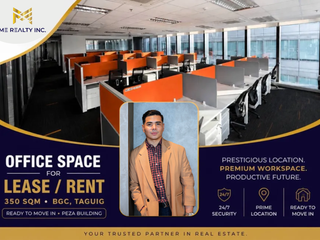 Ready to Move-in Office Space for Lease 350 sqm in BGC Taguig City PEZA Building