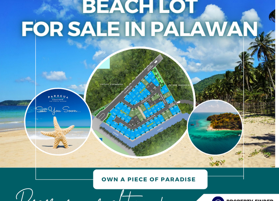 Beach Residential Lot For Sale in Palawan Township San Vicente by Megaworld
