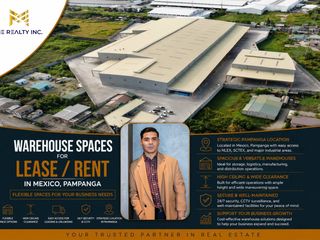 Warehouse Spaces for Lease Rent in Mexico Pampanga