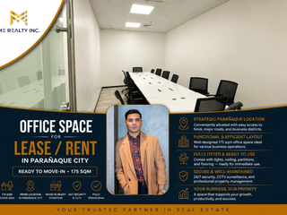 Office Space for Lease Rent 175 sqm in Parañaque City Ready to Move-in