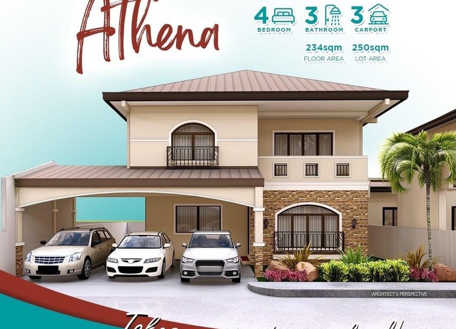For Sale House And Lot 4-Bedroom With 3 Carport In Andorra Solana Casa Real Pampanga | Athena Model Unit