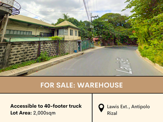 SALE: Warehouse in Lawis Ext., Antipolo Rizal