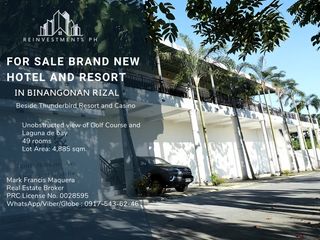 For Sale! Brand-new Hotel and Resort in Binangonan Rizal