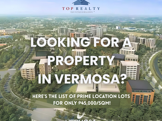 Vermosa by Ayala Land Lots for Sale Cavite |195–892 sqm | ₱45-55K/SQM Laguna Lot for Sale