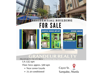 For Sale Residential Building near corner Loyola in Cayco St., Sampaloc, Manila