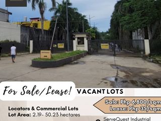 FOR SALE/LEASE Vacant Lots located at ServeQuest Industrial Park, Santo Tomas, Batangas