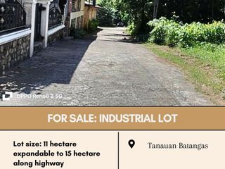 For Sale: Industrial Lot located at Tanauan Batangas