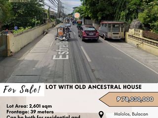 FOR SALE Lot with Old Ancestral House located at Malolos, Bulacan