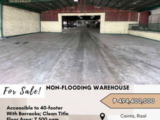 FOR SALE Warehouse located in Cainta, Rizal