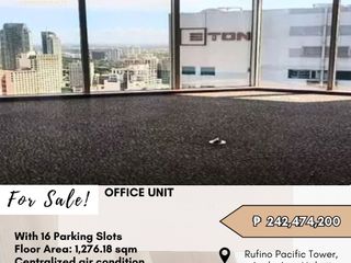 FOR SALE Office Unit located in Rufino Pacific Tower, Ayala Ave, Makati
