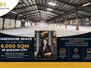 Warehouse Space for Lease Rent 6,000 sqm in Quezon City