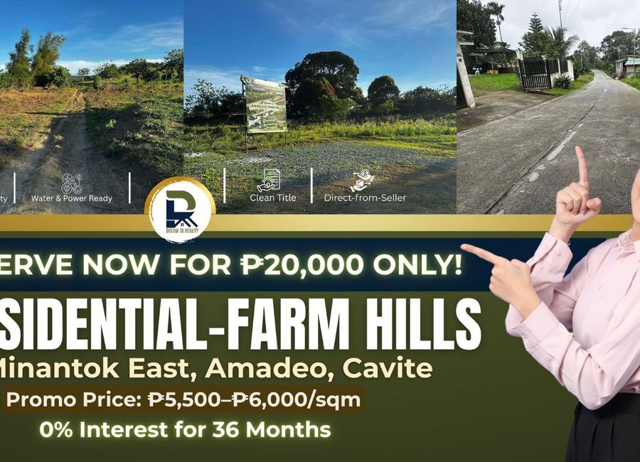 Residential Lot for Sale - Amadeus Farm Hills - Amadeo Silang near Tagaytay