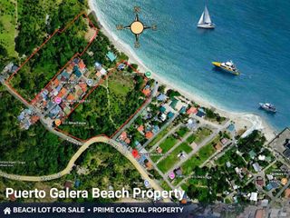 200sqm Beachfront,  BeachLot, Commercial lot for Sale in Puerto Galera,  ORIENTAL MINDORO,  Accessible  and Affordable Price