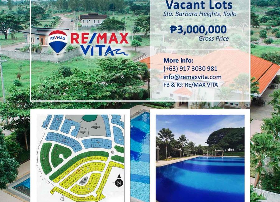For Sale 228 sq.m. Vacant Lot in Santa Barbara Estates, Iloilo