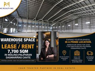 Warehouse Space for Lease Rent 7,700 sqm in Molino-Paliparan Dasmariñas Cavite