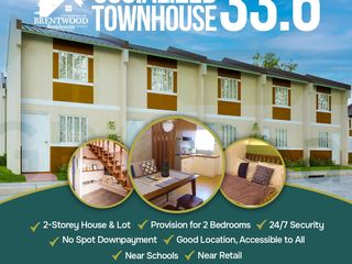 𝗡𝗢 𝗘𝗤𝗨𝗜𝗧𝗬 Townhouse For Sale in Brentwood Residences  Capas Tarlac