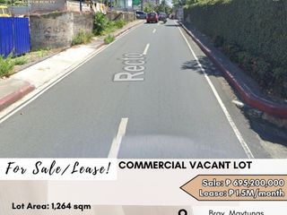 FOR SALE/LEASE Commercial Vacant Lot located at Brgy. Maytunas, San Juan City