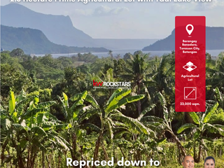 2.3 Hectare Prime Agricultural Lot with Taal View For Sale in Tanauan Batangas 10 Minutes from Tanauan Exit