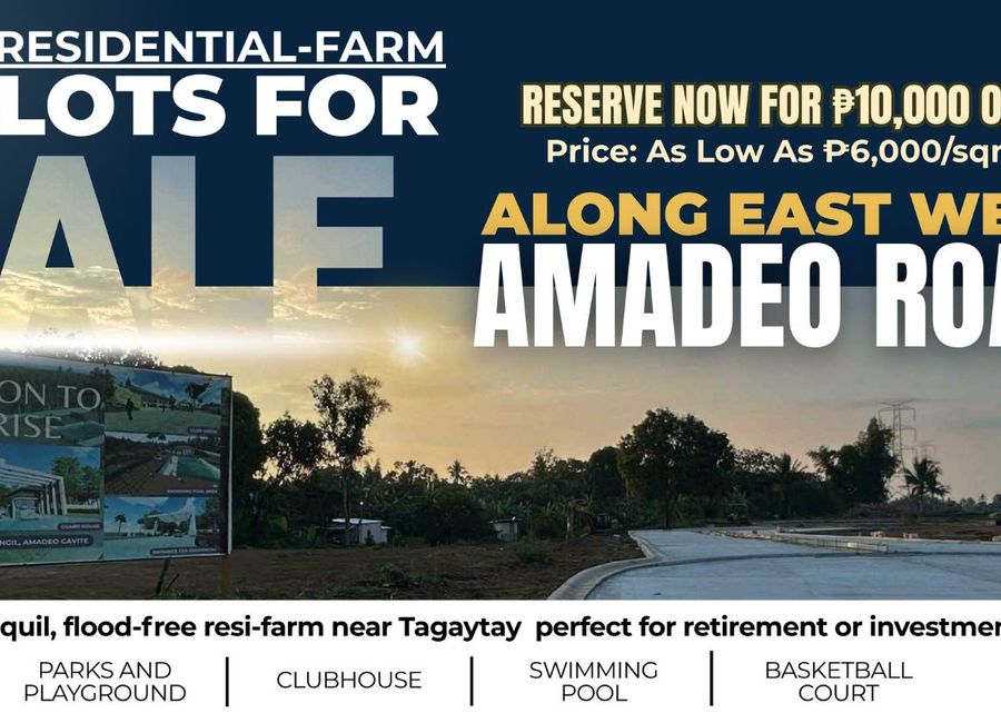 Residential - Leisure Farm Lots for Sale along East West Road Amadeo Cavite