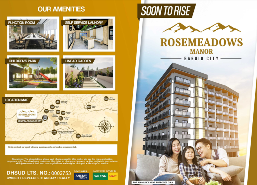 Pre-selling Condominium Unit for Sale in Rosemeadows Manor, Baguio City