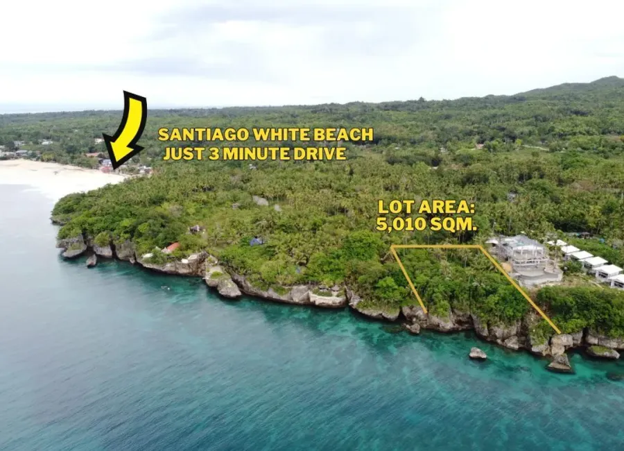 Cliffside Beachfront Lot for Sale – Santiago, Camotes Island, Cebu, Philippines