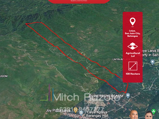 Prime 108 Hectare Agricultural Lot For Sale in Laiya, Batangas Ideal For Housing Subdivisions, Retirement Resorts, Golf Courses, or Ecotourism